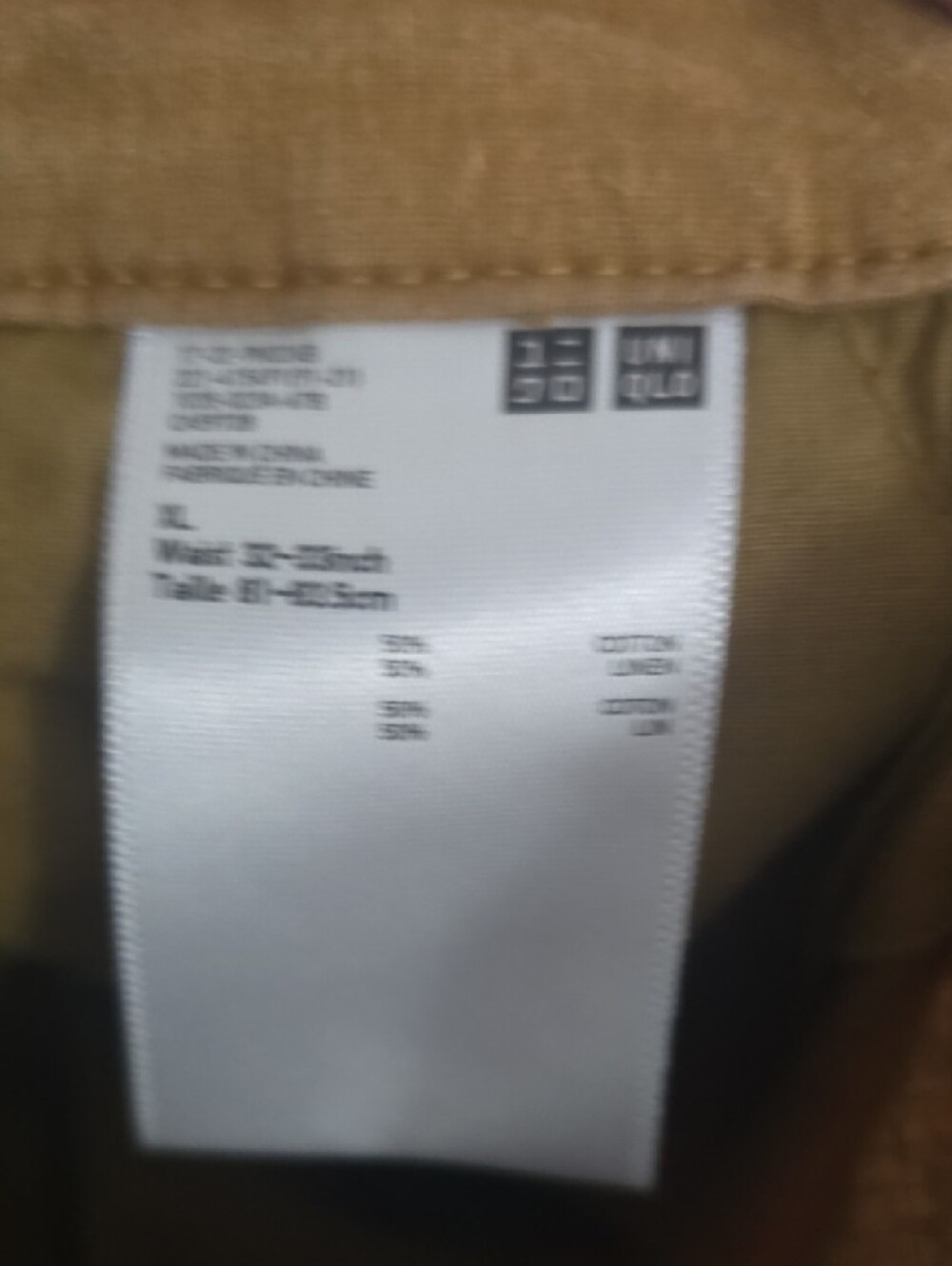 UNIQLO WIDE LEG CROPPES LINEN PANTS - Picture 4 of 4